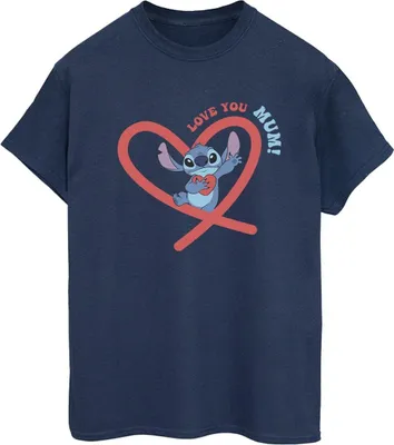 Produktbild von Disney - "Love You Mum" T-Shirt für Damen BI30120 (3XL) (Marineblau)