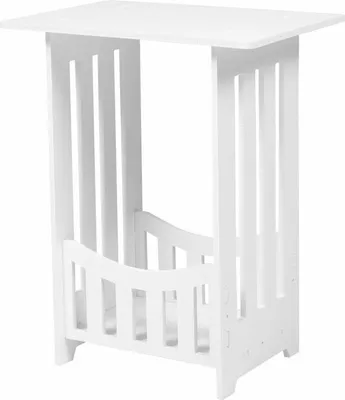 Produktbild von Beistelltisch für Sofa, Bett und Schlafzimmer mit Ablagefächern, ideal für kleine Räume im Wohnzimmer
