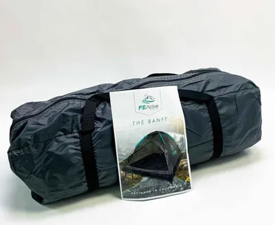 Produktbild von FE Active Zelt für 2 Personen - Wasserdicht, Aluminiumstangen, Doppellagiges Anti-Rip Material, 2,4kg, ideal für Camping, Rucksackurlaub, Wandern und Radtouren