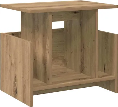 Zdjęcie produktu dla Stojak na telewizor vidaXL, 50 x 35 x 45 cm, imitacja drewna dębowego "Artisan"