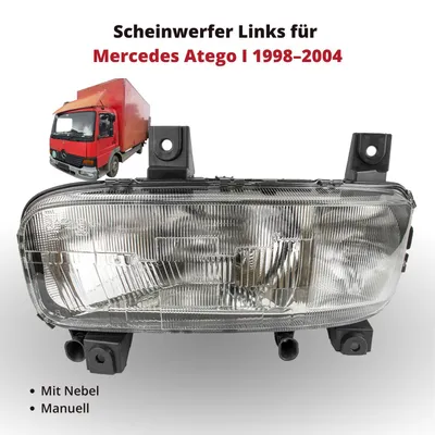 Immagine prodotto di Faro anteriore sinistro per Mercedes Atego I 1998–2004 | con fendinebbia | OEM 9738201361