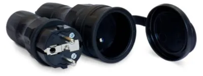 Imagen del producto de EXTREM, enchufe y toma de corriente, 16A, 2P+T, 250V, IP54, color , modelo ZWG-54