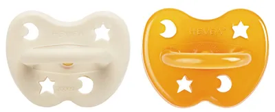 Produktbild von Hevea Orthodontischer Schnuller - 3-36 Monate - 2 Stück - Milky White