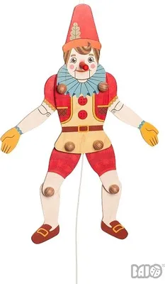 Obrázek produktu pro Bajo dřevěná hračka Pinocchio vzdělávací hra barevná pro děti