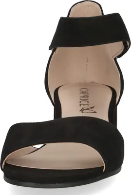 Produktbild von Caprice Damen Sandale Leder geschlossene Ferse Klettverschluss 9-28212-42, Größe:41 EU, Farbe:Schwarz