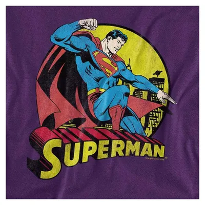 Immagine prodotto di Superman - T-shirt unisex da uomo/donna, modello TV36046 (taglia 3XL), colore viola