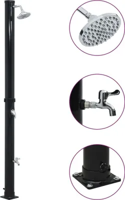 Image de Douche solaire Noir 220 cm 20 L