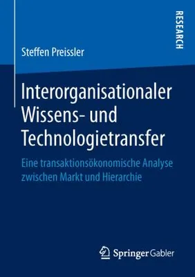 Produktbild von Interorganisationaler Wissens- und Technologietransfer