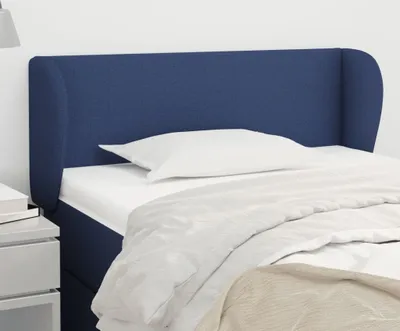 Produktbild von The Living Store Kopfteil mit Ohren Blau 83x23x78/88 cm Stoff