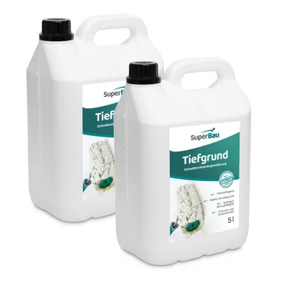 Produktbild von SuperBau Tiefgrund LF 10 L, Grundierung für Wand & Boden, Tiefengrund Innen & Außen, für Rigips, Gipskarton, Beton, Estrich, Putz, OSB-Platten