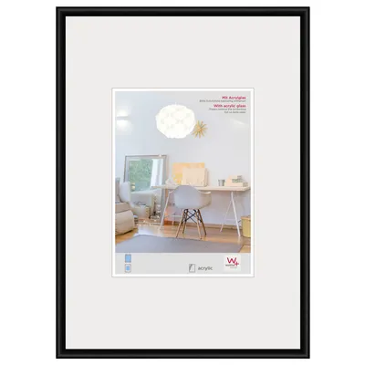 Zdjęcie produktu dla Ramka na zdjęcia Walther New Lifestyle 40x60 cm czarne szkło akrylowe nowoczesny design