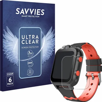 Produktbild von 6x Für Yuede Kids Smartwatch 1.69" Schutzfolie Savvies Displayschutz Display Schutz Folie Klar Transparent