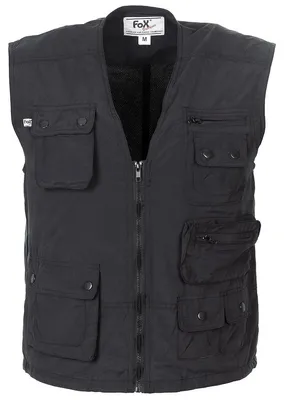Immagine prodotto di Gilet da esterno, nero, microfibra, taglia S