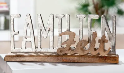 Produktbild von Gilde Alu Schriftzug"Familienzeit" VE 2