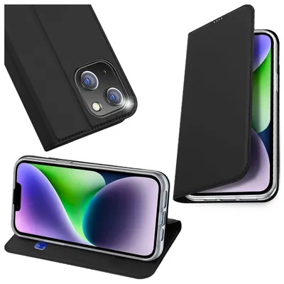 Produktbild von Dux Ducis Skin Pro Flip-Wallet Case für Apple iPhone 15 Plus, schwarz