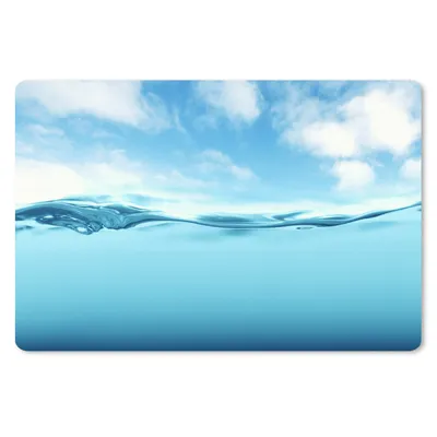 Produktbild von MuchoWow® Schreibtischunterlage Meer - Wolken - Blau 60x40 cm - XXL Mauspad - Großes Mauspad