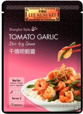 Produktbild von [ 70g ] Lee Kum Kee Tomaten-Knoblauch-Sauce / Tomato-Garlic Stir-Fry Sauce Shanghai Style / Saucenbeutel
