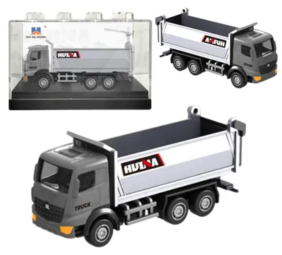 Productafbeelding van Dump Truck Metalen verzamelmodel Huina Zilver 1:80