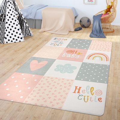 TT Home Teppich Kinderzimmer Kinderteppich Spielmatte Babymatte Modern Jungs Mädchen Größe 120x160 cm