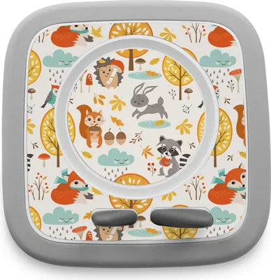 Produktbild von Schutzfolie kompatibel mit Toniebox 2 passgenaue Folie mit Motiv Zubehör selbstklebendes Schutzcover Kratzschutz für Musikbox Y015-31 Waldtiere