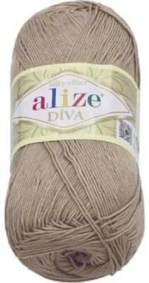 Produktbild von Garn DIVA - 100g / 350 m - Beige
