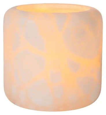 Productafbeelding van Atmooz Oxo L theelichthouder – Ø 15 x H 14,5 cm – Kaarshouder – Lantaarn in een natuurlijk design – Sfeervolle decoratie in beige