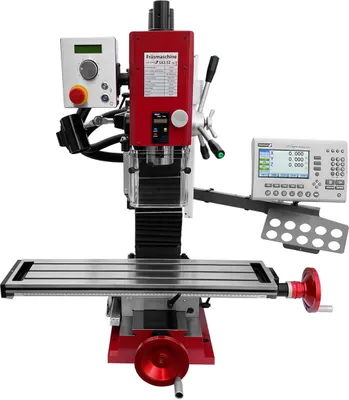 Produktbild von PAULIMOT Bohr-/Fräsmaschine SIEG SX3.5Z mit elektr. Antrieb für die Z-Achse und Messsystem