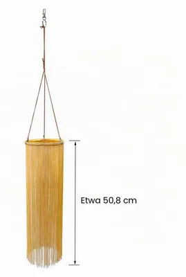 Productafbeelding van Quastenvlag voor zowel binnen- als buitendecoratie, 95 cm, goudkleurig