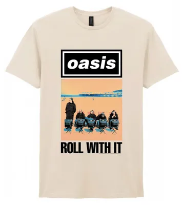 Produktbild von Oasis 'Roll With It' Songmotiv Bandshirt – Offizielles Musik Merchandise T-Shirt