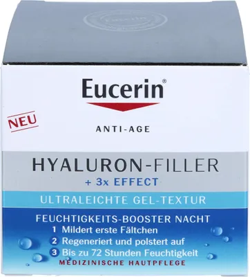 Produktbild von Eucerin Hyaluron-Filler Nachtcreme + 3x Effect Ultra Light Moisture Booster Night 50 ml
