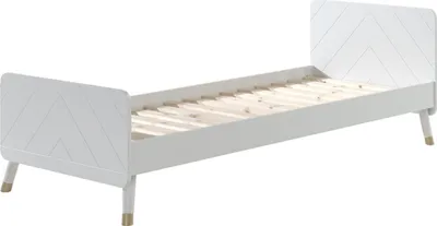 Produktbild von BILLY Einzelbett 90 x 200 cm, mit Lattenrost, Ausführung lackiert Satin Weiß