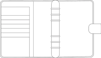 Produktbild von CHRONOPLAN Terminplaner "Standard Midi Einsteiger" schwarz