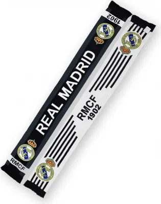 Image de Real Madrid double écharpe tricotée pour les supporters 140x20 cm