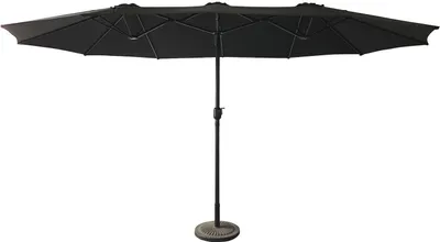 Produktbild von Doppelter Sonnenschirm 2,7x4,6m LINAI schwarz