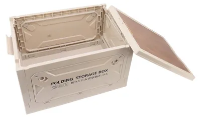 Produktbild von Faltbare Aufbewahrungsbox mit Holzdeckel