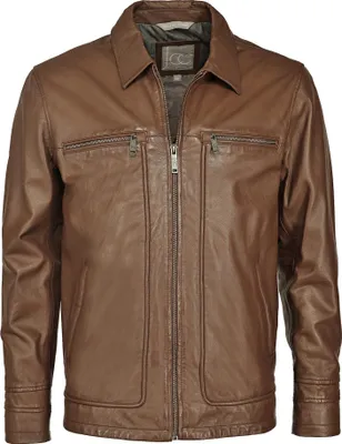 Produktbild von JCC Lederjacke Herren dark brown 50