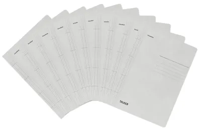 Immagine prodotto di Raccoglitori ad anelli A4, cartoncino manila grigio da 250 g/m², confezione da 100 pezzi