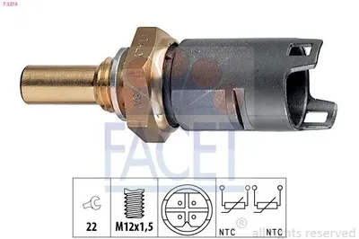 Produktbild von FACET Kühlmitteltemperatursensor 7.3274 für BMW 5 Limousine (E39)