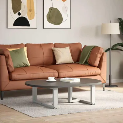 Produktbild von vidaXL Couchtischbeine T-Form 2 Stk. Weiß 70x25x(30-31) cm Stahl