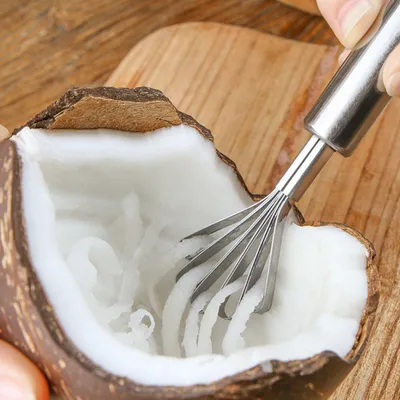 Produktbild von Edelstahl Kokosnussschaber Haushalt Küchenwerkzeug Kokosnusshobel Zubehör