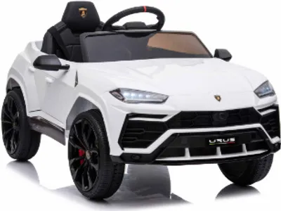 Produktbild von Lamborghini Urus Sportwagen Kinder Elektroauto Elektrofahrzeug Kinderfahrzeug Kinder Auto 12V 2x Motoren in Weiß