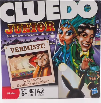 Produktbild von CLUEDO Junior Detektive von Hasbro PARKER Kinder Brettspiel 2-4 Spieler