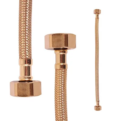 Obrázok produktu pre Slezák-RAV Flexi hadica Slezák RAV IF00Z Farba: zlatá, Rozmery: 1/2'' x 1/2''