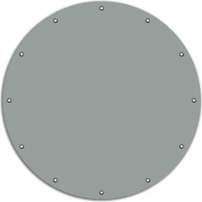 Produktbild von Wallario rundes Outdoor-Poster für Garten oder Balkon, Motiv Grau, 90 cm Durchmesser