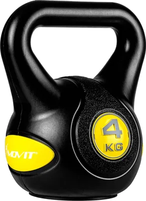 Produktbild von MOVIT Kettlebell Kugelhantel Rundgewicht Kugelgewicht Schwunghantel 4 kg gelb