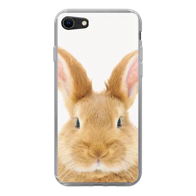 Produktbild von MuchoWow® Handyhülle Schutzhülle Hülle für iPhone 7 Kinder - Kaninchen - Kind - Mädchen - Jungen Silikon Softcase Handy Hülle - Kartenhalter