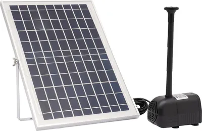Produktbild von Solarbetriebene Wasserpumpenbrunnen, hohe Effizienz, umweltfreundliches Design, schwarz