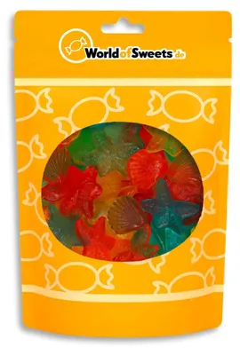 Produktbild von Yummi Yummi Fruchtgummi Meerestiere zuckerfrei 200g, KI-generiertes Bild