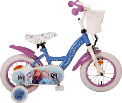 Image de Vélo enfant Disney Frozen 2 - Fille - 12 pouces - Bleu/Violet