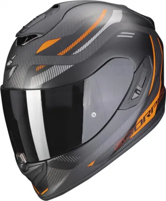 Image de Casque moto SCORPION EXO-1400 EVO CARBON AIR KYDRA noir mat/orange XL